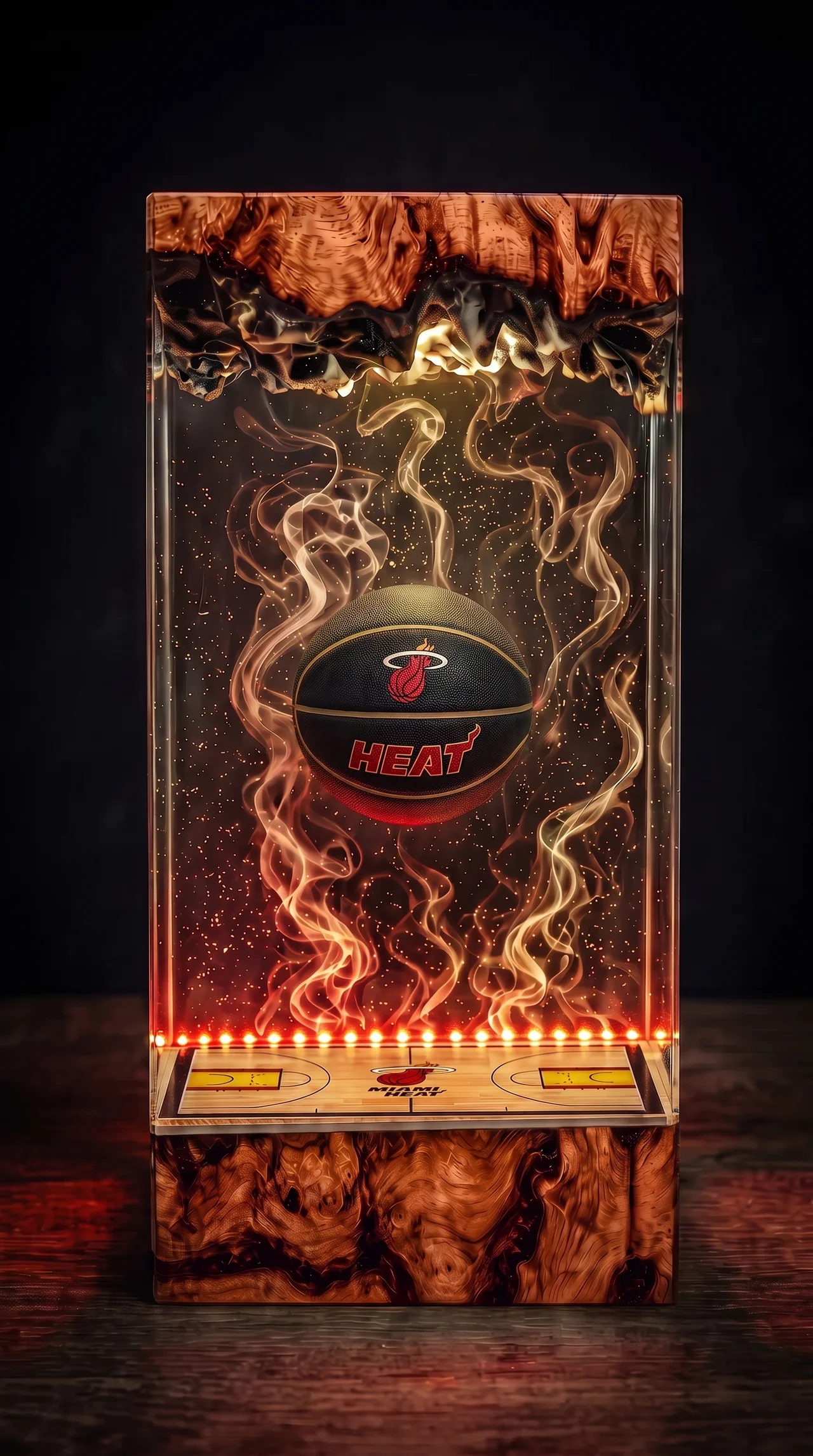Miami Heat NBA Resin Lamp