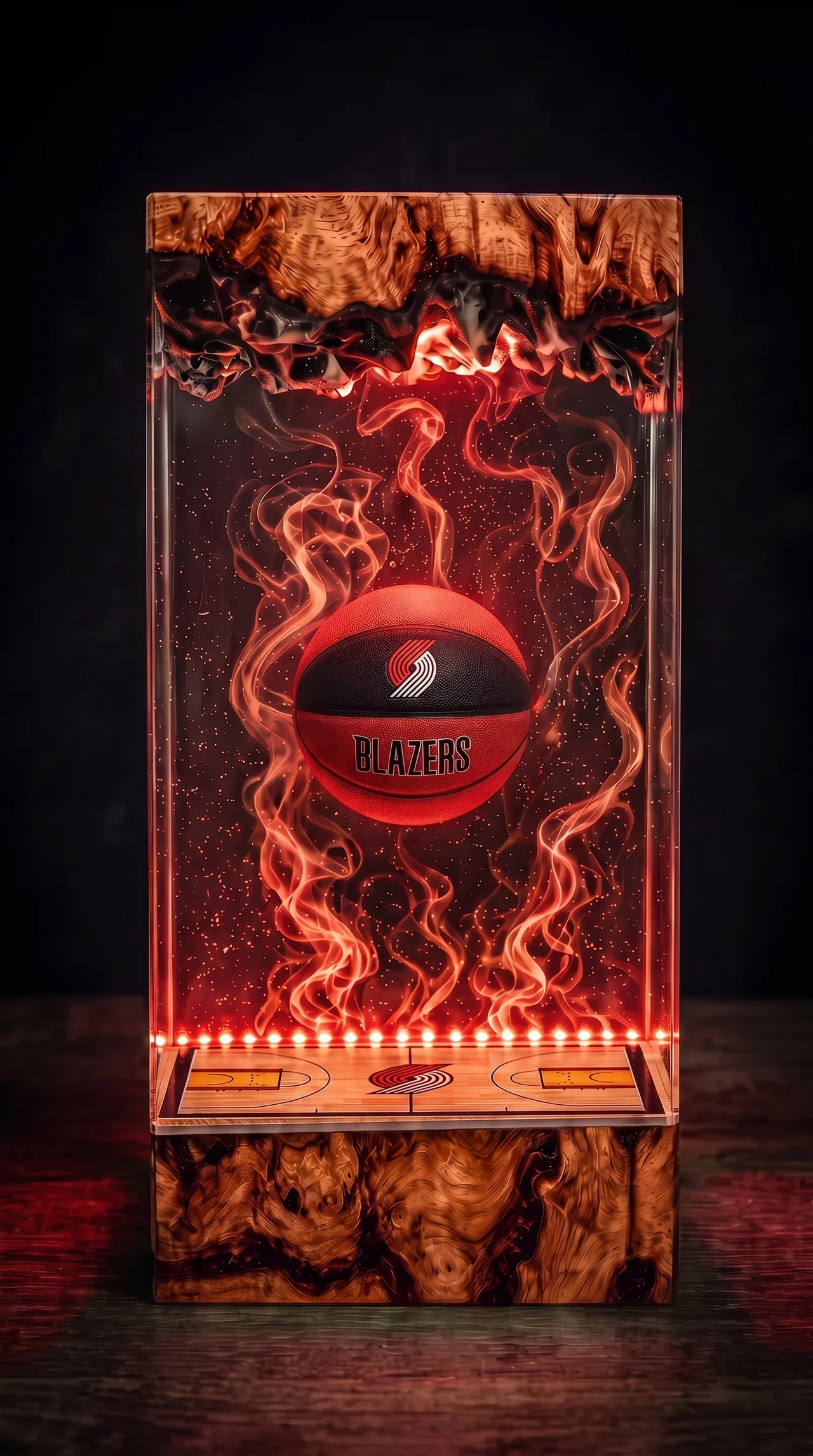 Portland Trail Blazers NBA Resin Lamp