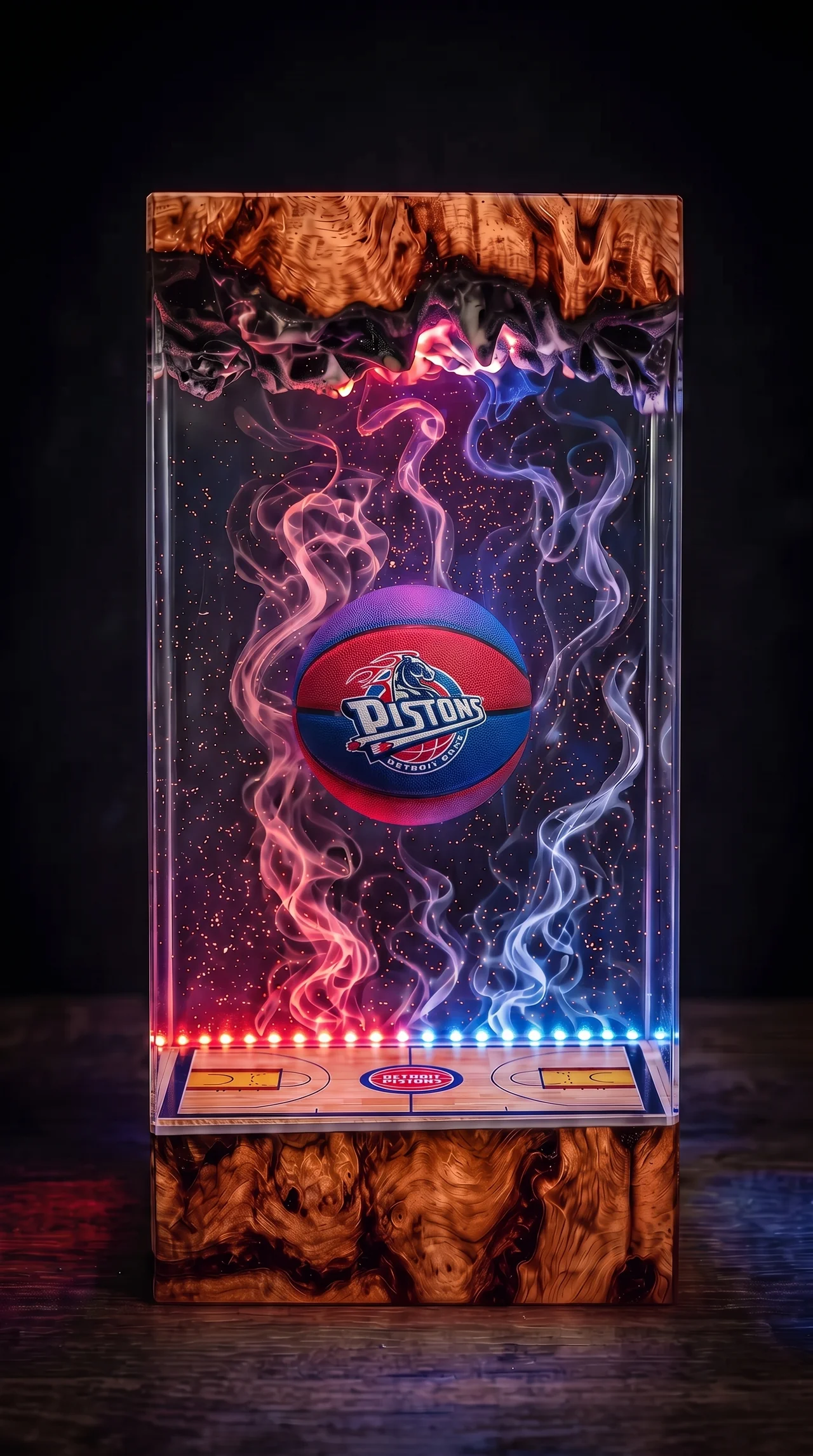 Detroit Pistons NBA Resin Lamp