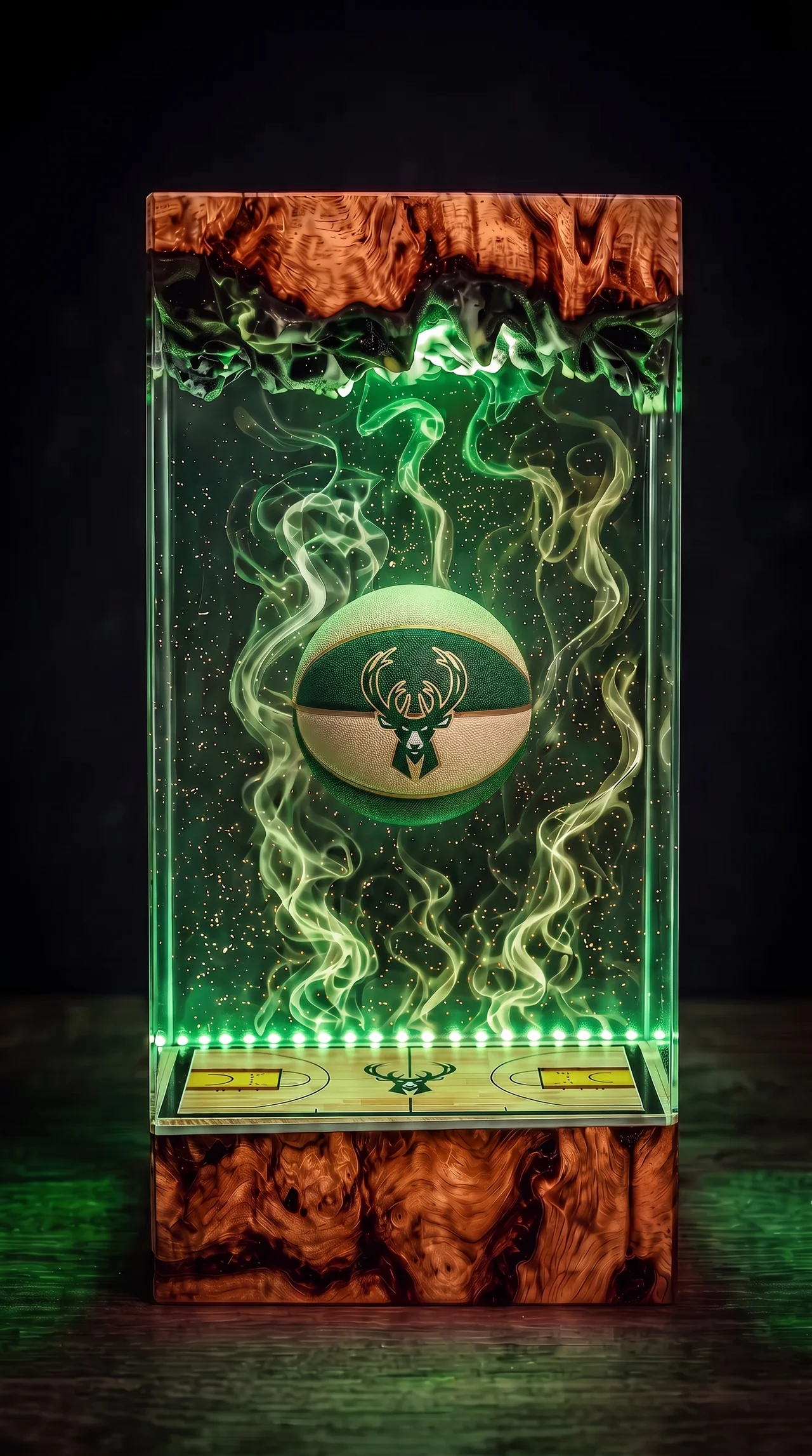 Milwaukee Bucks NBA Resin Lamp