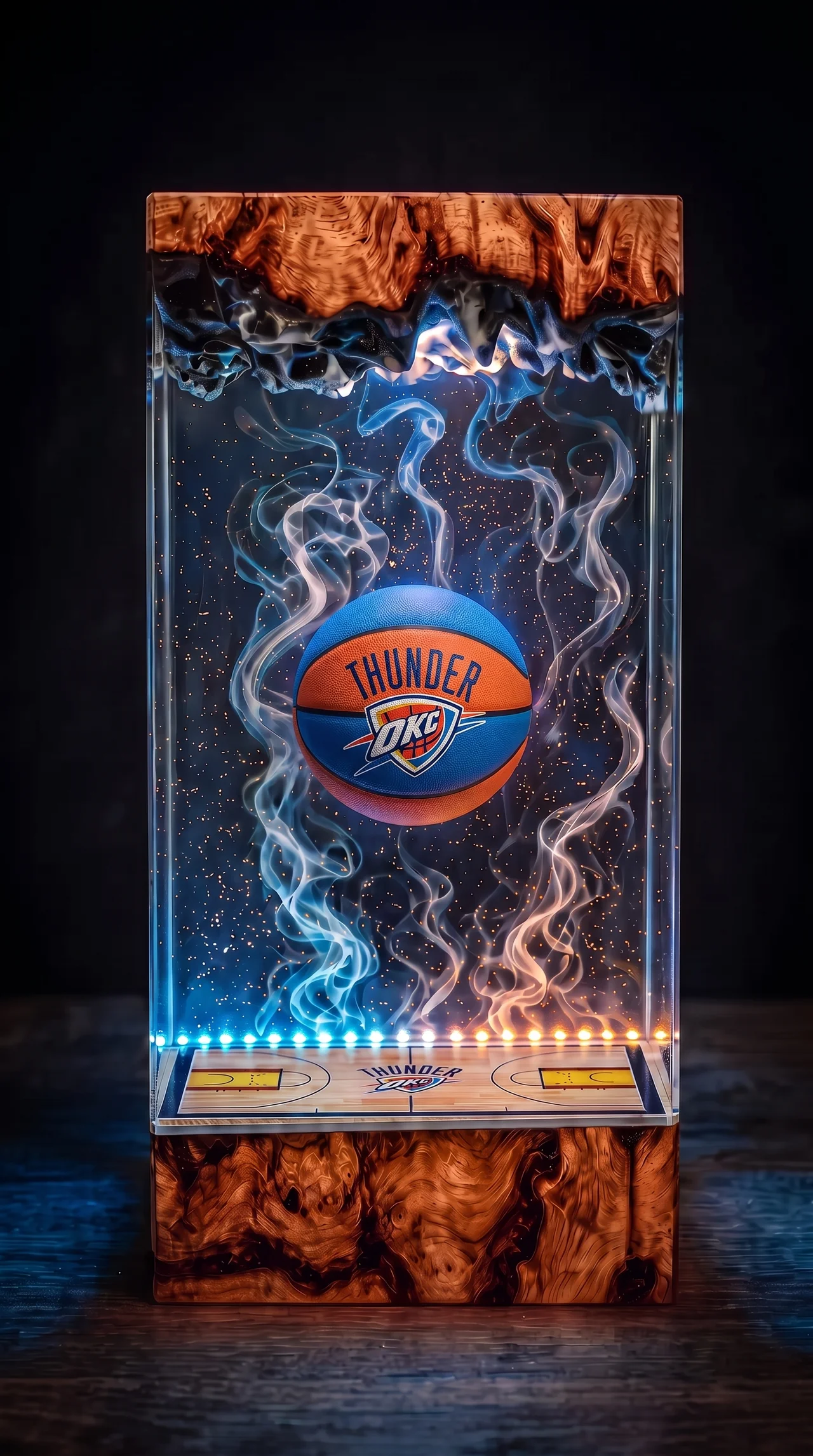 Oklahoma City Thunder NBA Resin Lamp