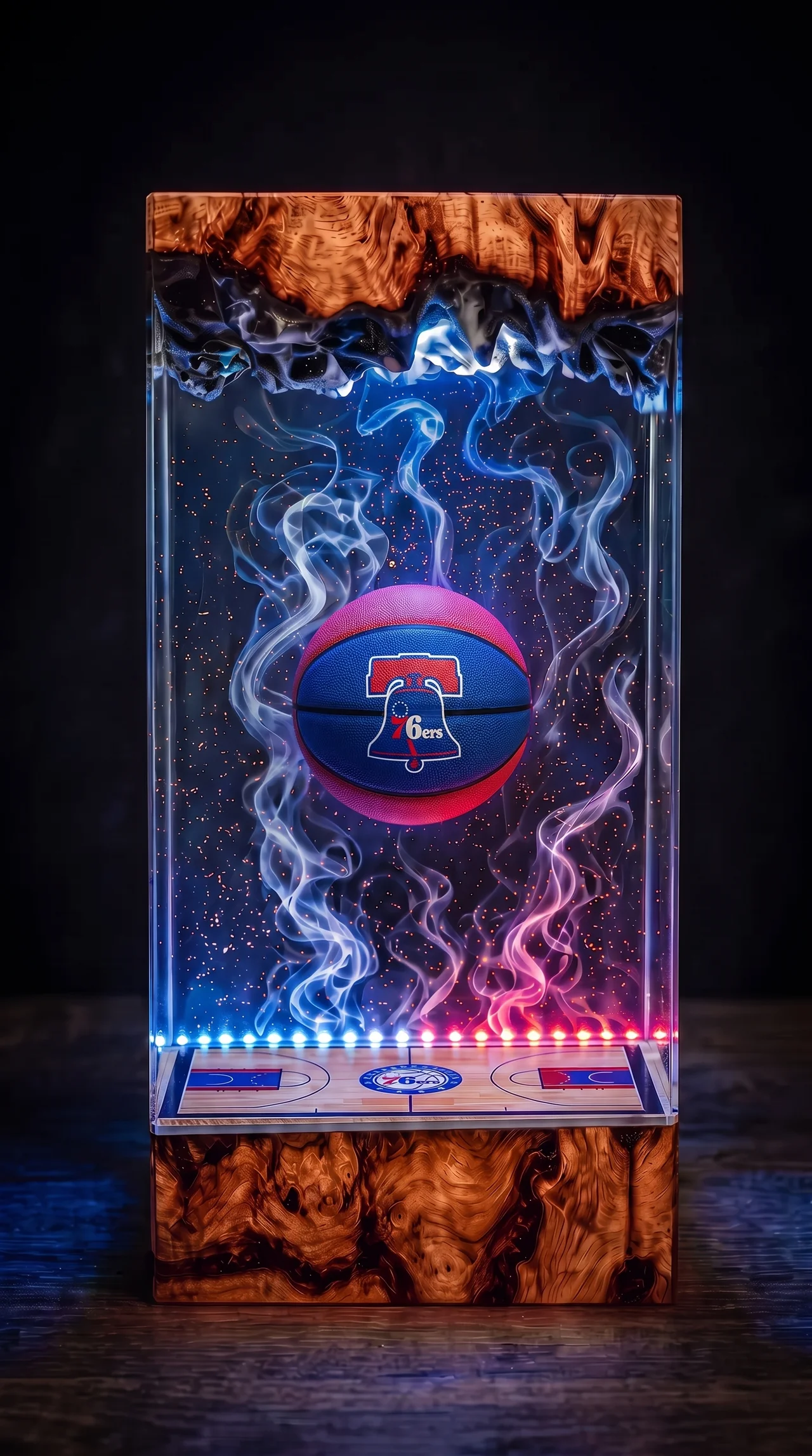 Philadelphia 76ers NBA Resin Lamp